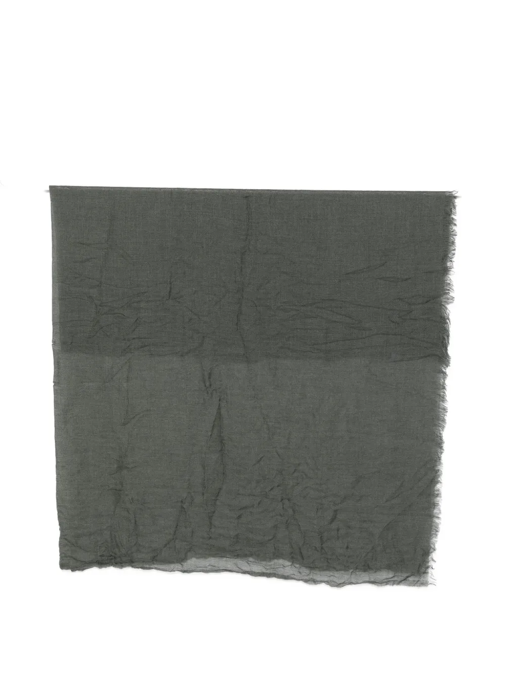 PIN1876 frayed-edge scarf - Grün