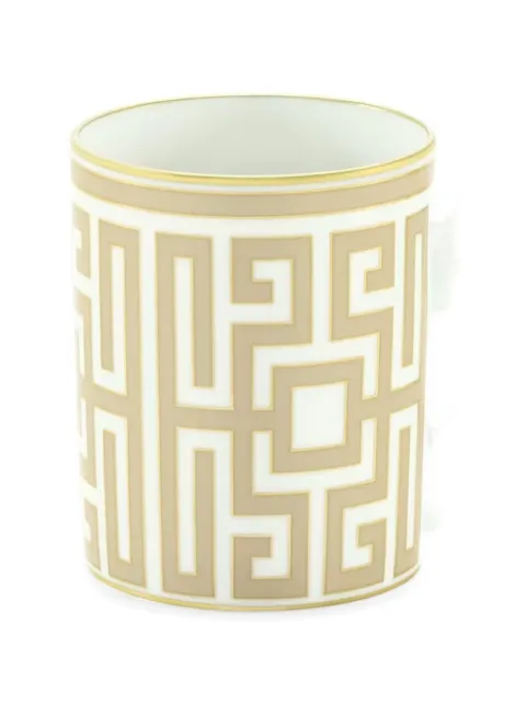 GINORI 1735 Labirinto geometric-print mug
