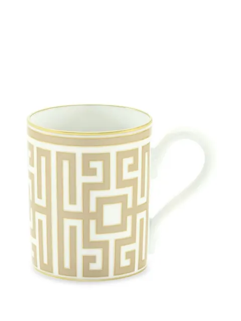 GINORI 1735 Labirinto geometric-print mug