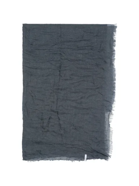 Botto Giuseppe fringed crinkled scarf
