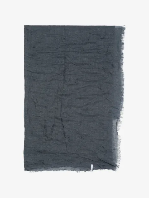 Botto Giuseppe fringed crinkled scarf