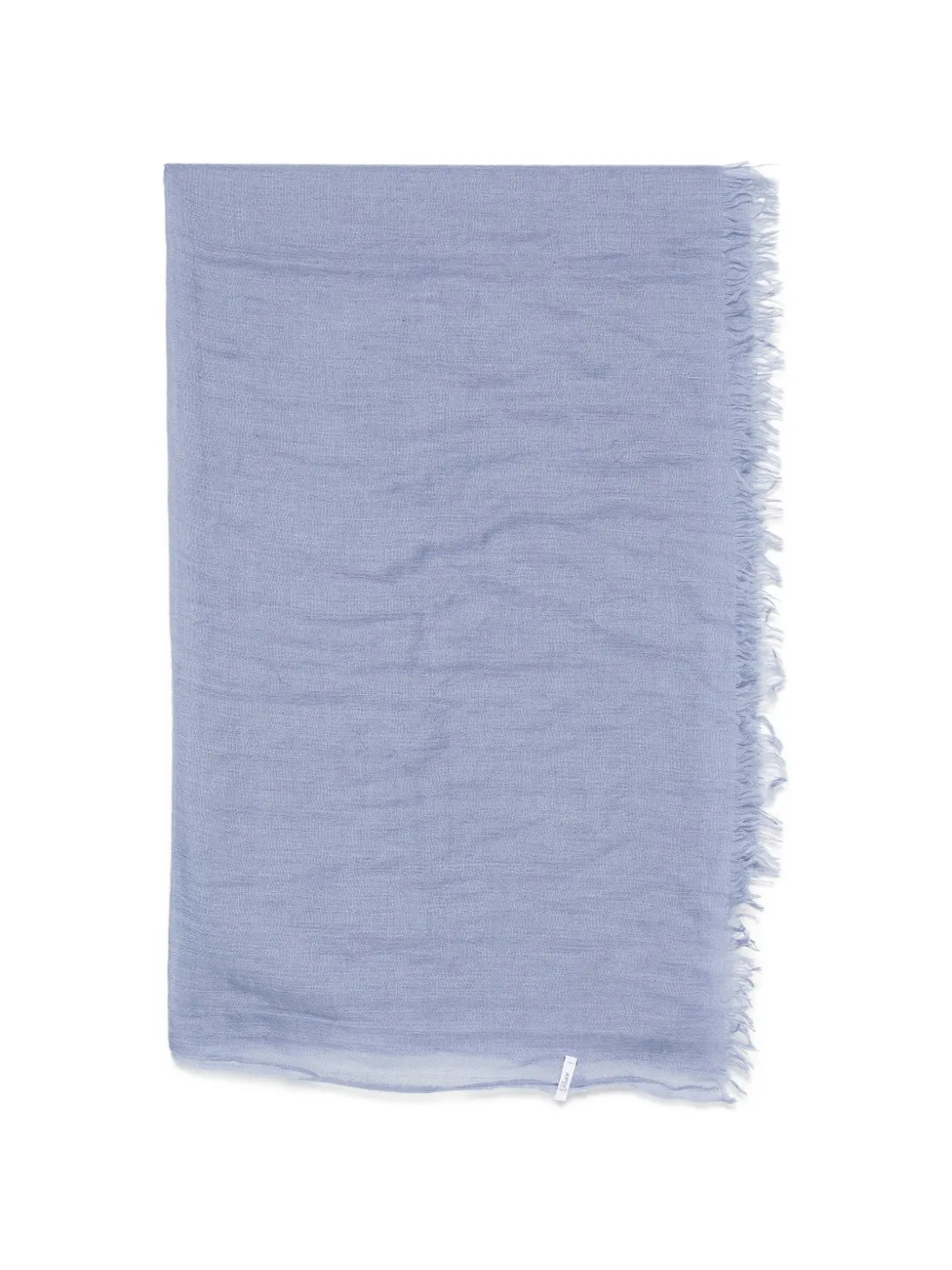 Botto Giuseppe frayed-edge scarf - Blue