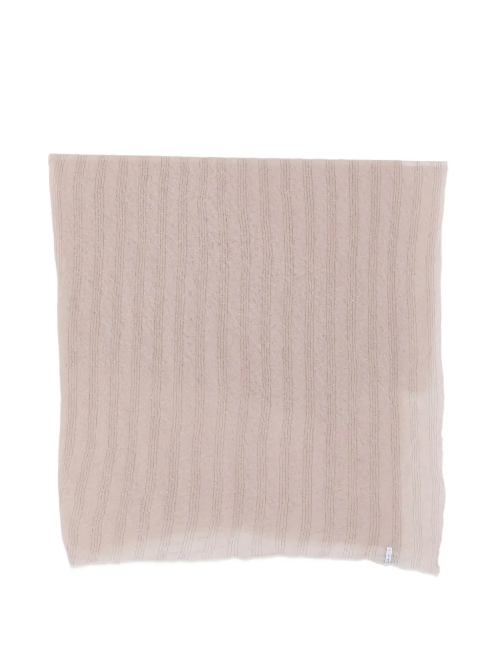 PIN1876 lurex-detail striped scarf - Pink