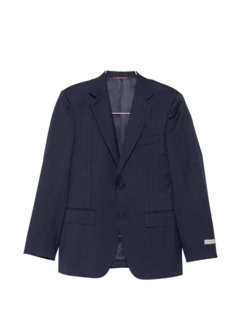 Canali herringbone wool suit