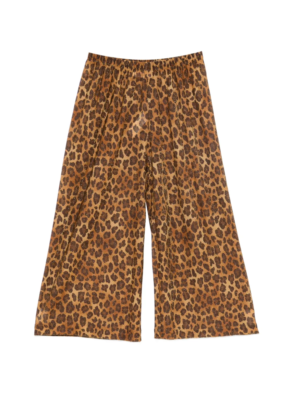 MC2 Saint Barth Kids Broek met luipaard-print en glitters Bruin