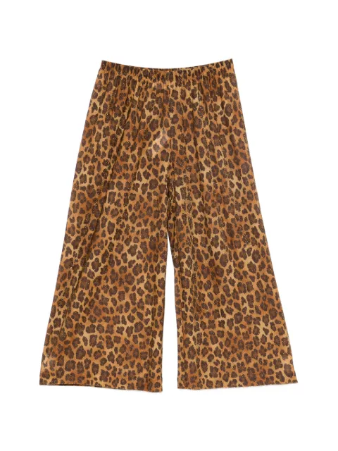 MC2 Saint Barth Kids pantalones con efecto de glitter y estampado de leopardo