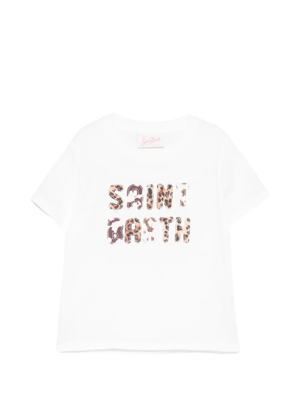 MC2 Saint Barth Kids logo-patch T-shirt - Bianco