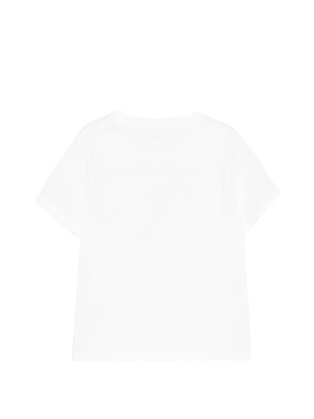 MC2 Saint Barth Kids T-shirt met logopatch Wit