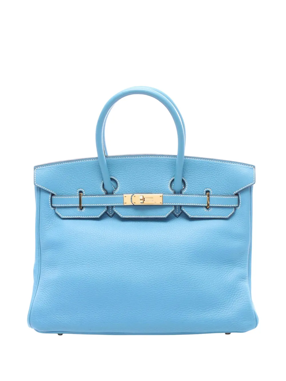 Hermès Pre-Owned 1998 Clemence Birkin Retourne 35 handbag - Blu