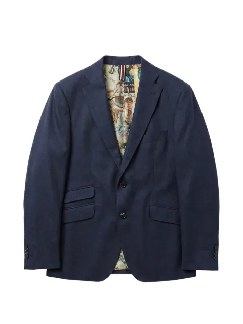 ABSEITS graphic-lining single-breasted blazer