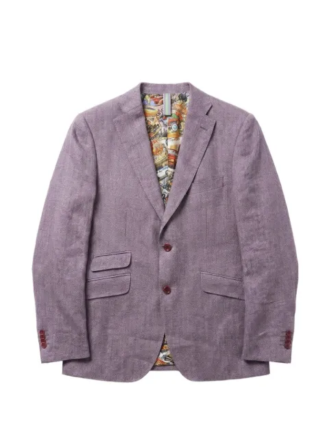 ABSEITS graphic-lining single-breasted blazer