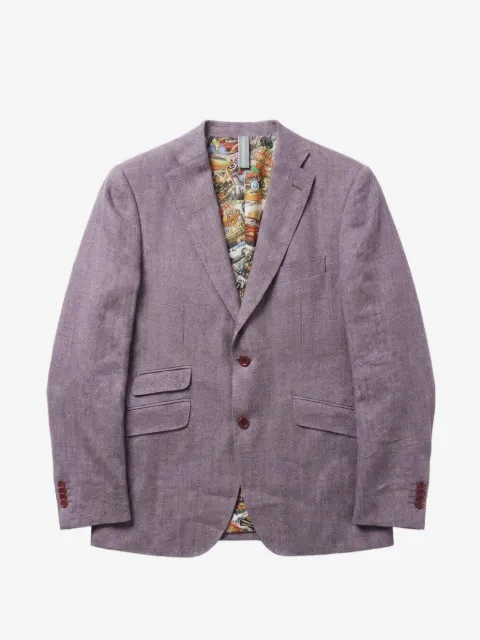 ABSEITS graphic-lining single-breasted blazer
