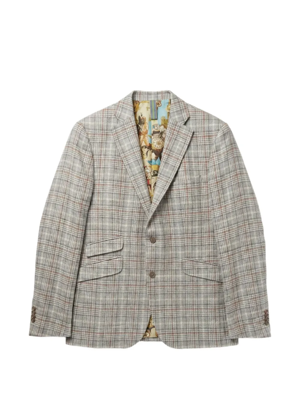 ABSEITS Glen-check tailored blazer - Grigio