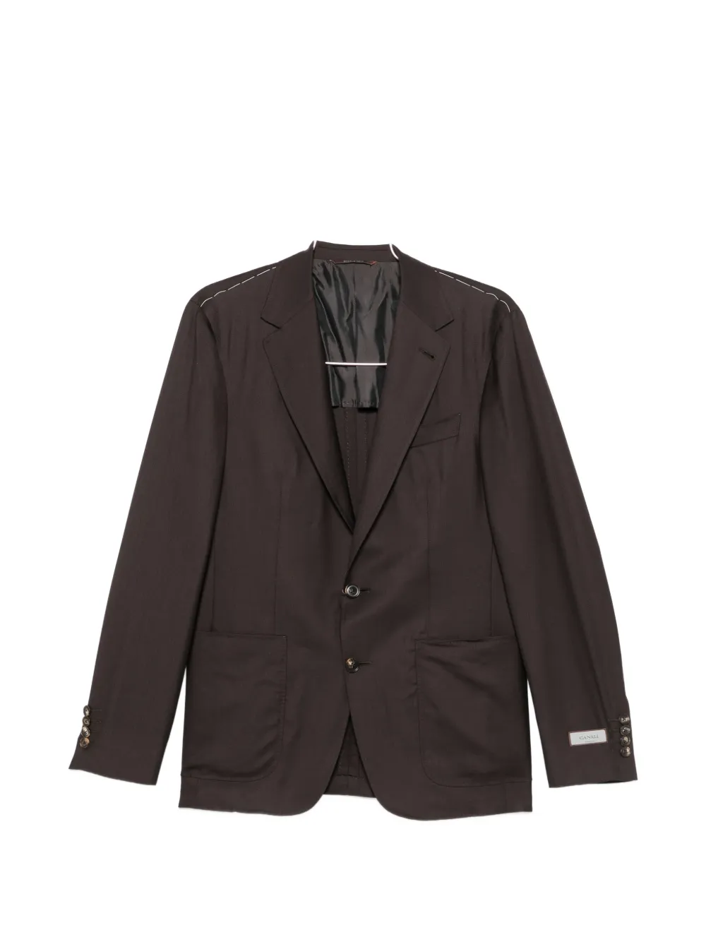 Canali single-breasted blazer - Braun