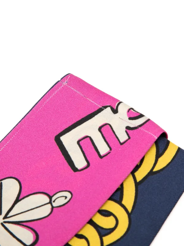 CHANEL Pre-Owned 2000-2010 ココ チャーム プリント シルク バンドゥ
