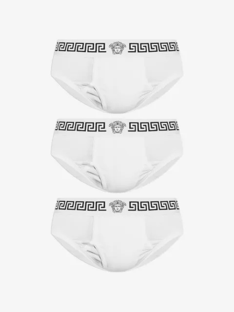 Versace logo-embellished briefs (set of three)