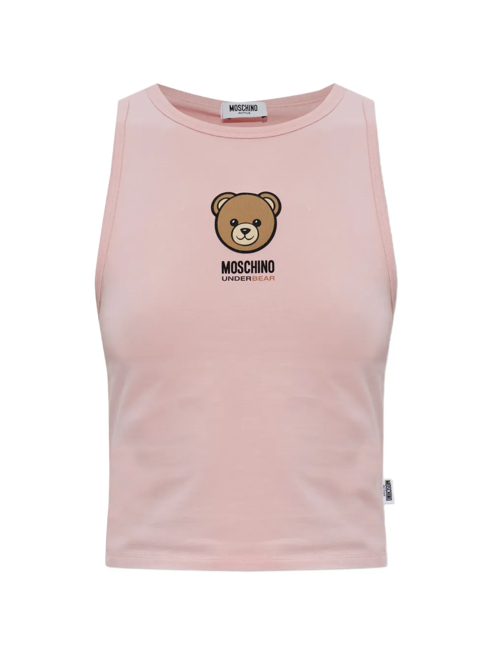 Moschino Teddy Bear patch tank top - Rosa