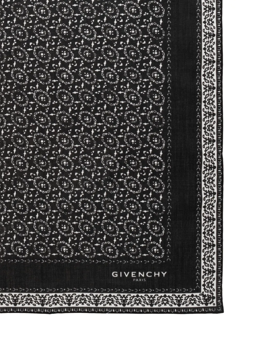  Givenchy Fular Con Estampado Gráfico - Negro 
