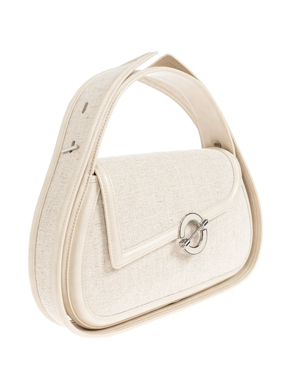 SAMSOE Sahero shopper met geweven textuur Beige