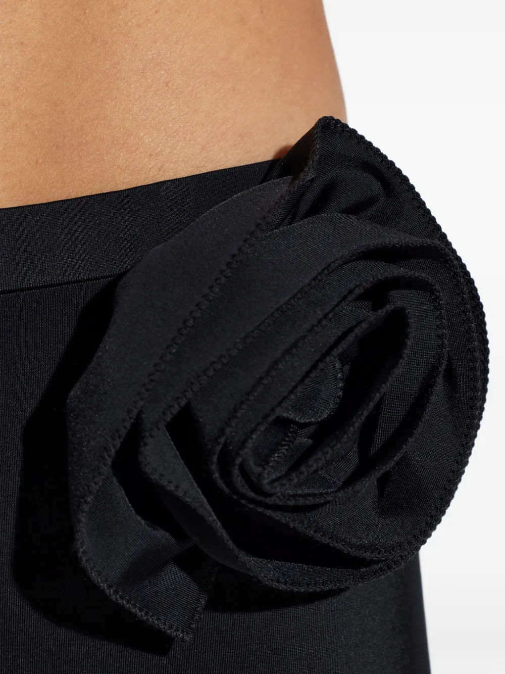 Moschino Bikinislip met bloemendetail Zwart