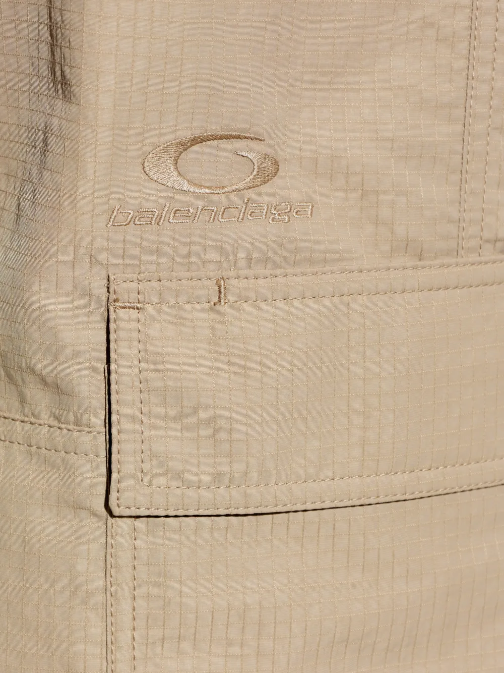 Balenciaga Cargo broek met ripstop-textuur Beige