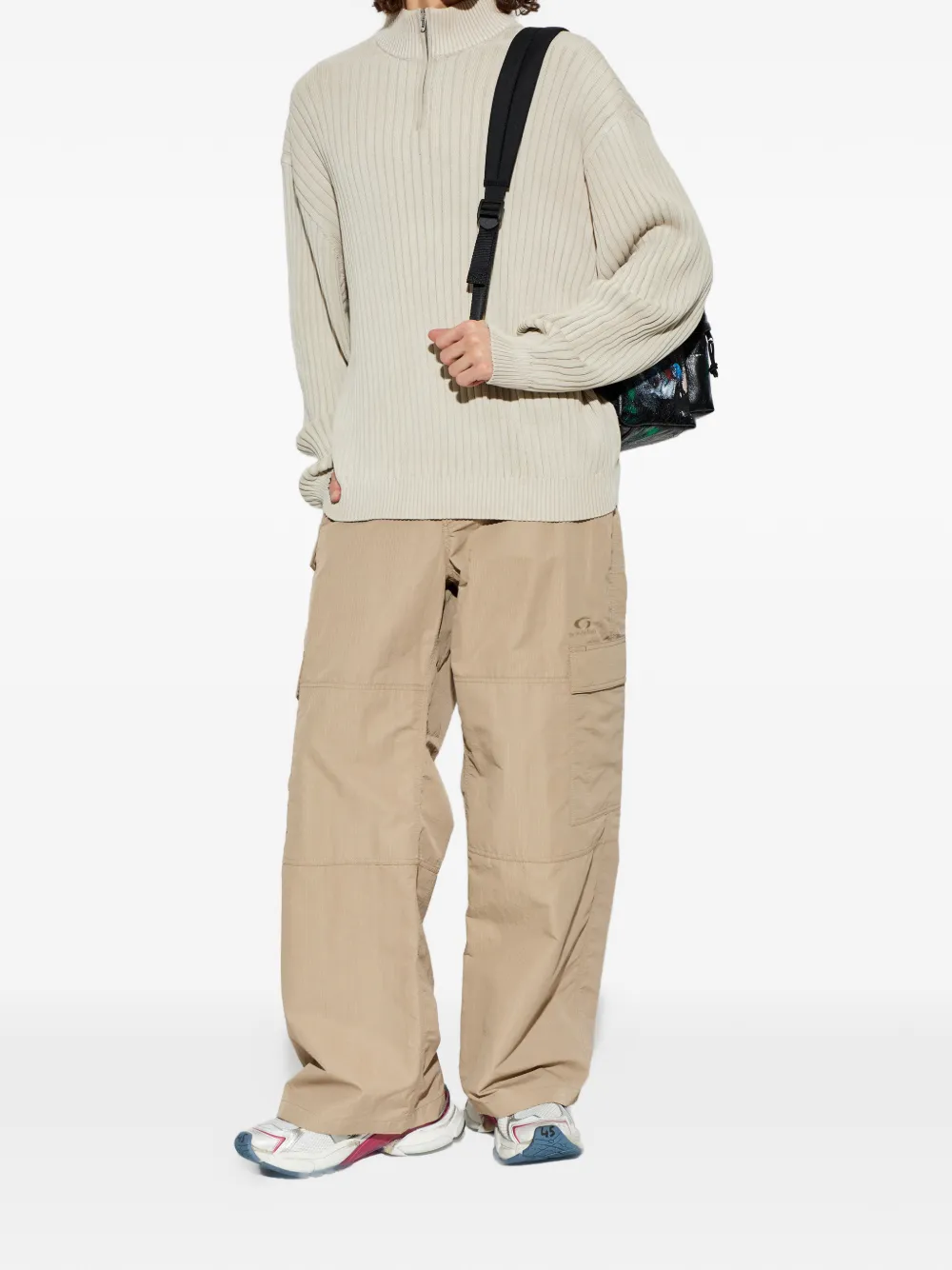 Balenciaga Cargo broek met ripstop-textuur Beige