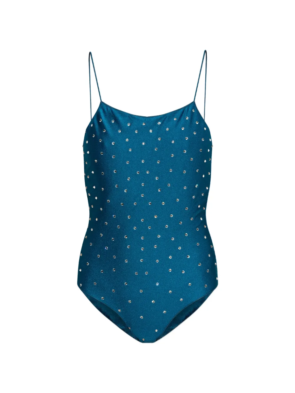 Oséree crystal-embellished one-piece swimsuit - Blue