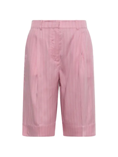 MUNTHE Uama pinstripe-pattern pleated shorts