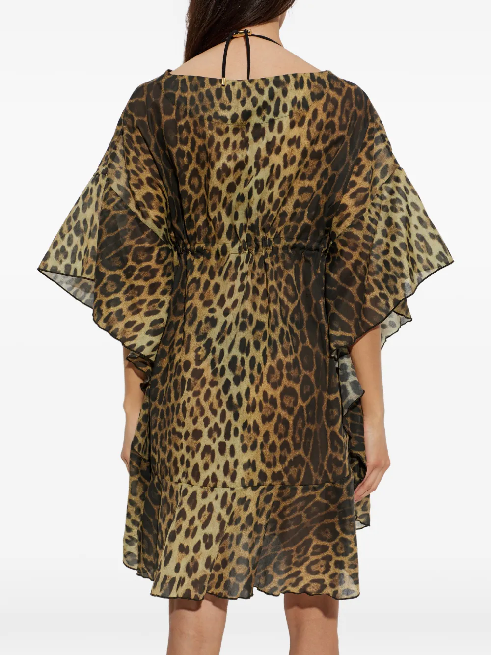 Moschino Jurk met luipaardprint Beige