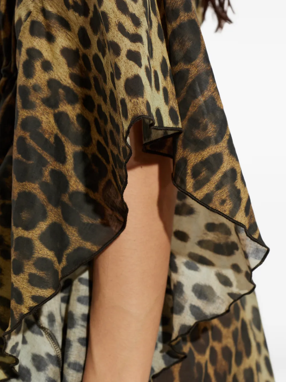 Moschino Jurk met luipaardprint Beige