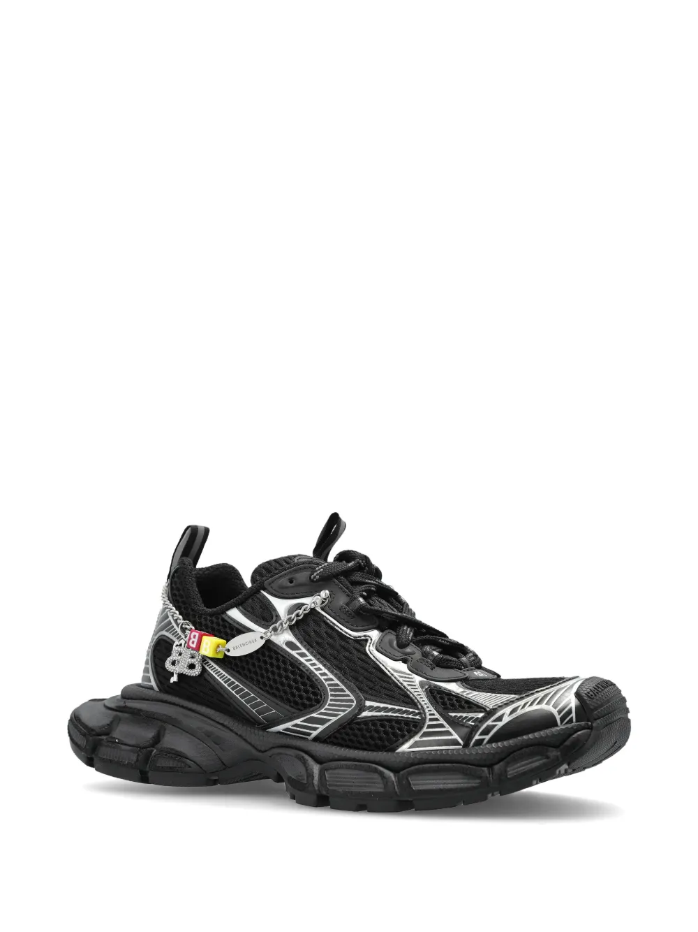 Balenciaga 3XL mesh sneakers verfraaid met bedel Zwart