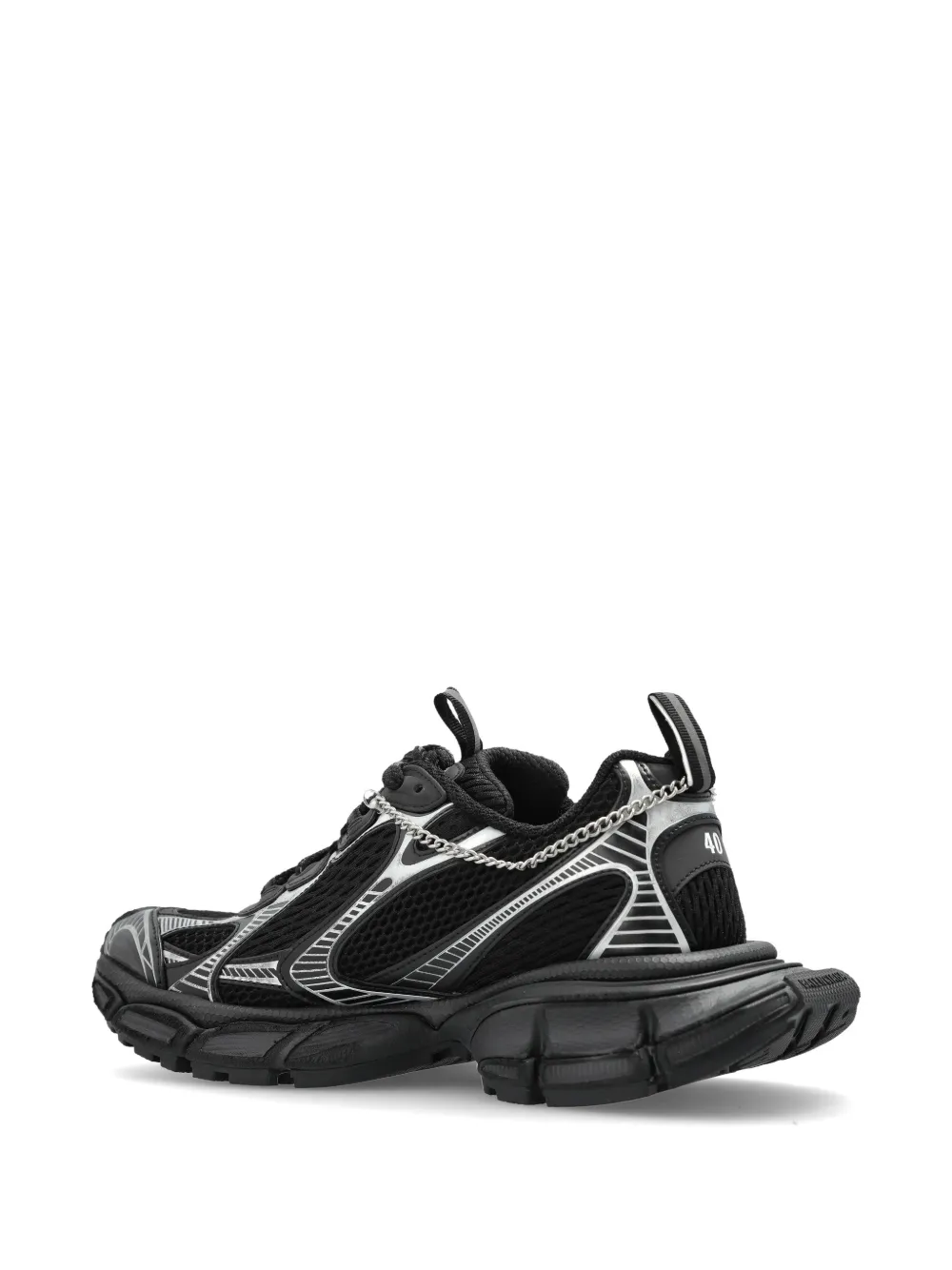 Balenciaga 3XL mesh sneakers verfraaid met bedel Zwart