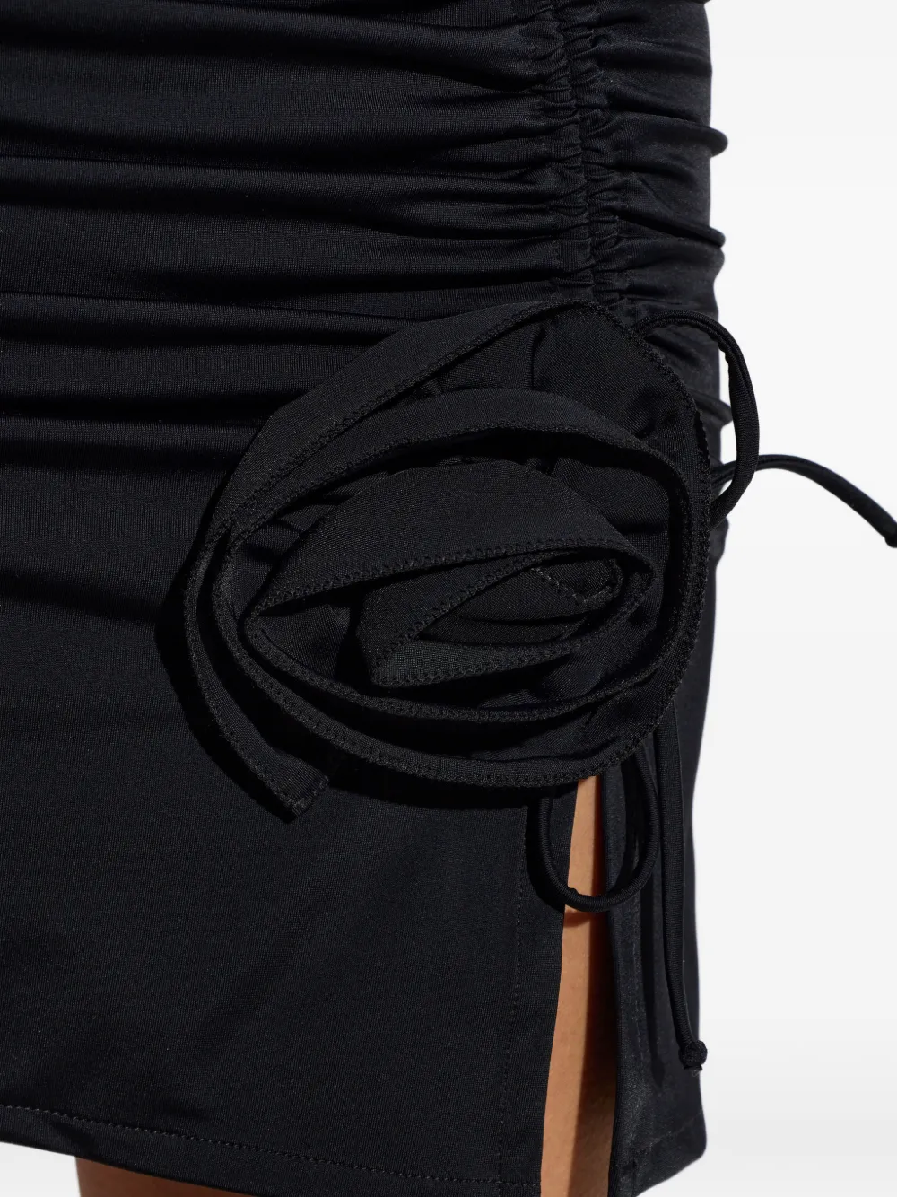 Moschino Mini-rok met ruches en rozet Zwart