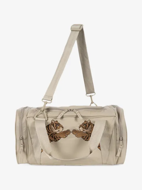 Konges Sløjd tiger-embroidered duffle bag