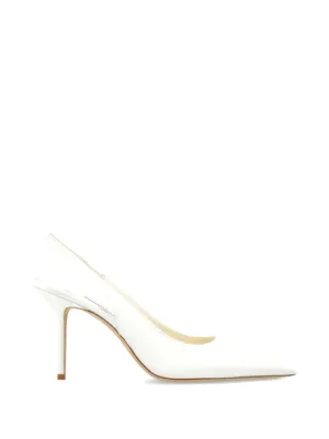 Jimmy Choo Love スリングバック パンプス | ホワイト | FARFETCH JP