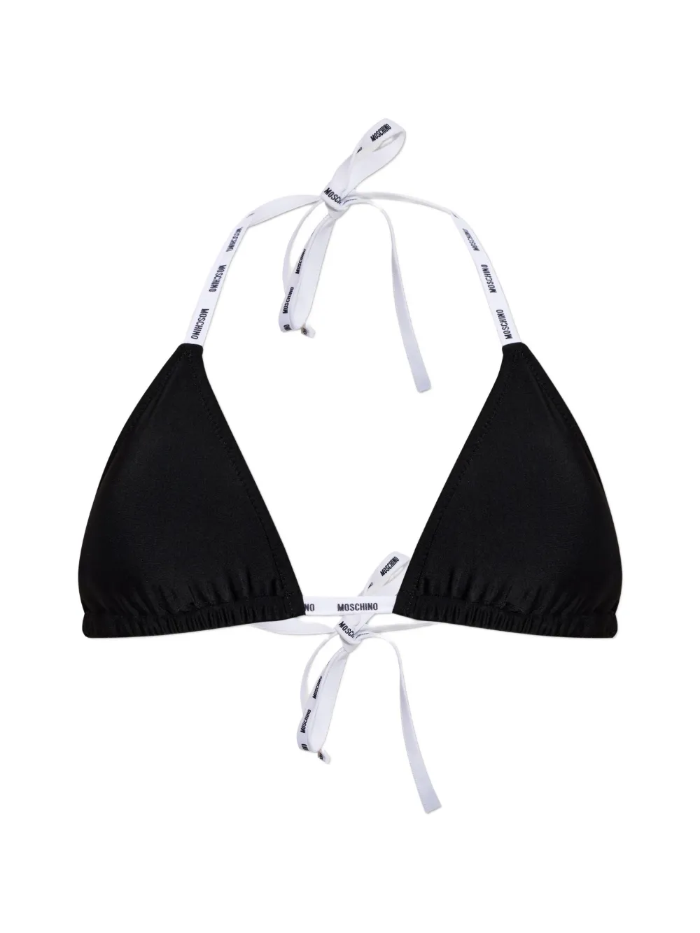 Moschino logo-detail bikini top - Schwarz