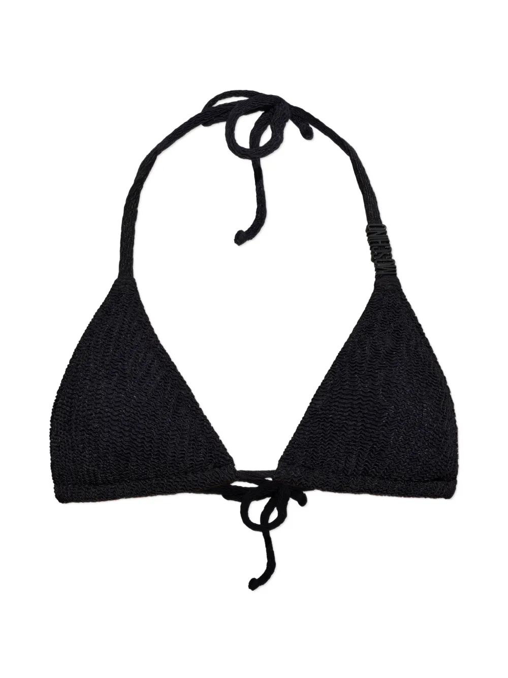 Moschino logo-detail bikini top - Nero