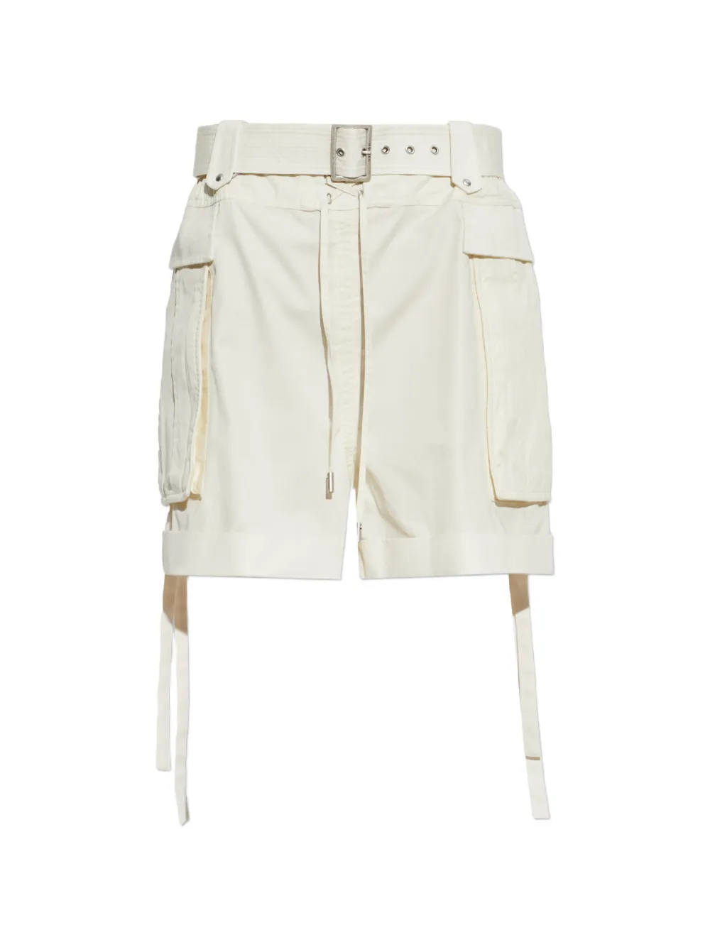 Alexander McQueen belted cargo shorts - Nude