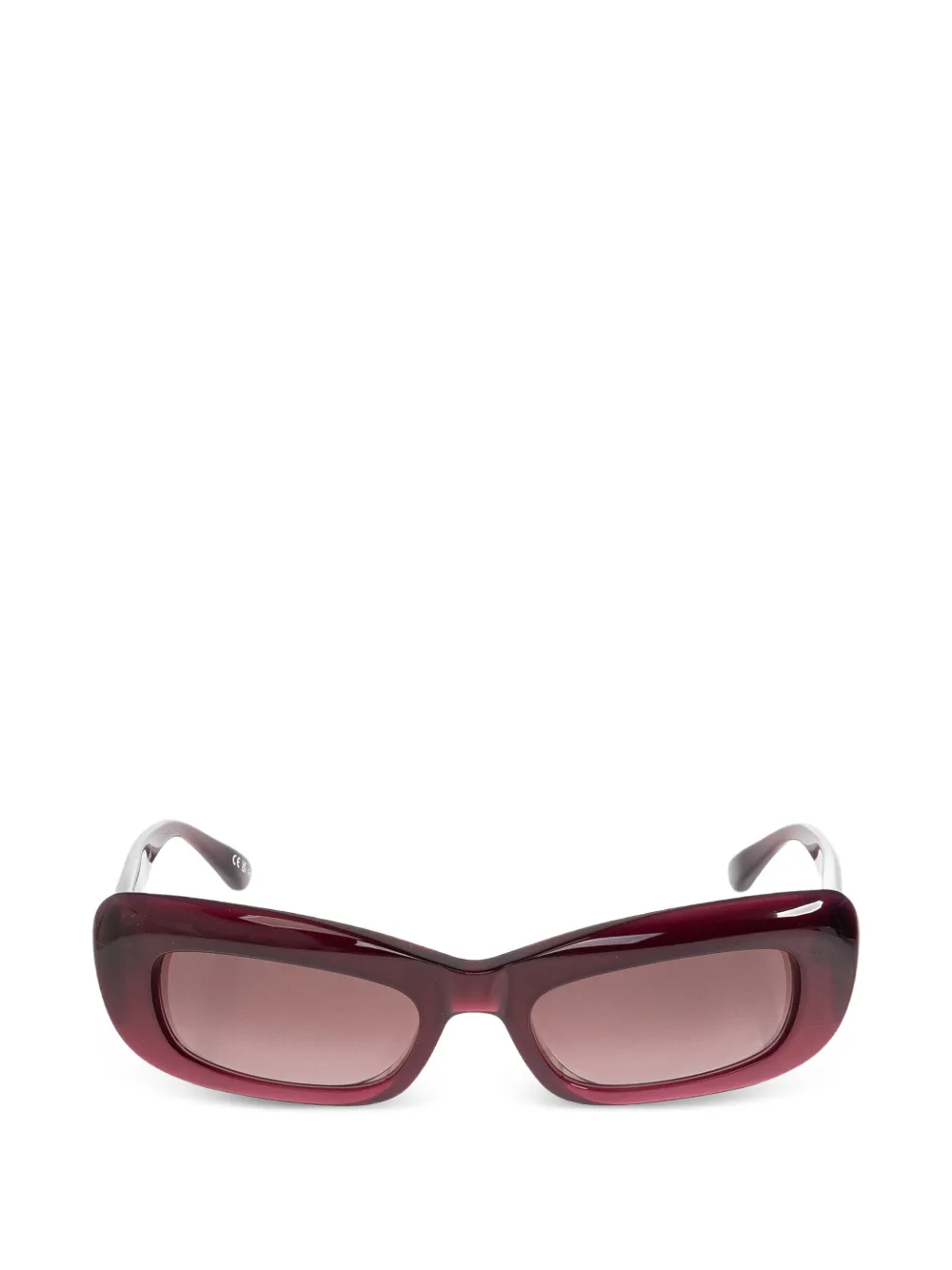 Balenciaga Eyewear Diva rectangle-frame sunglasses - Rosso