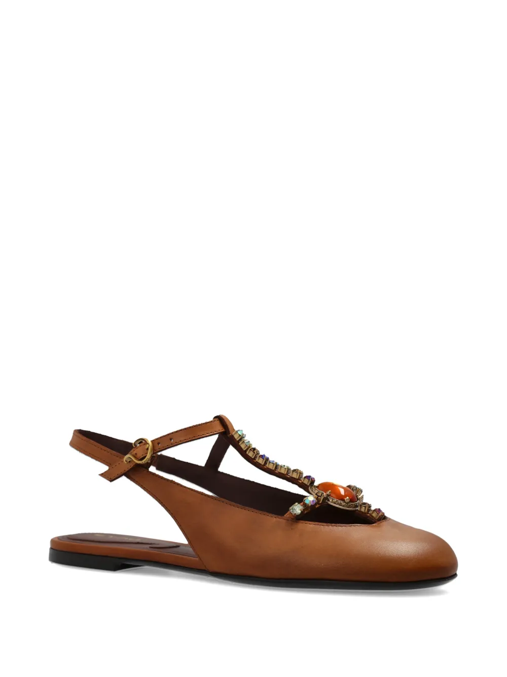ETRO Leren pumps Bruin