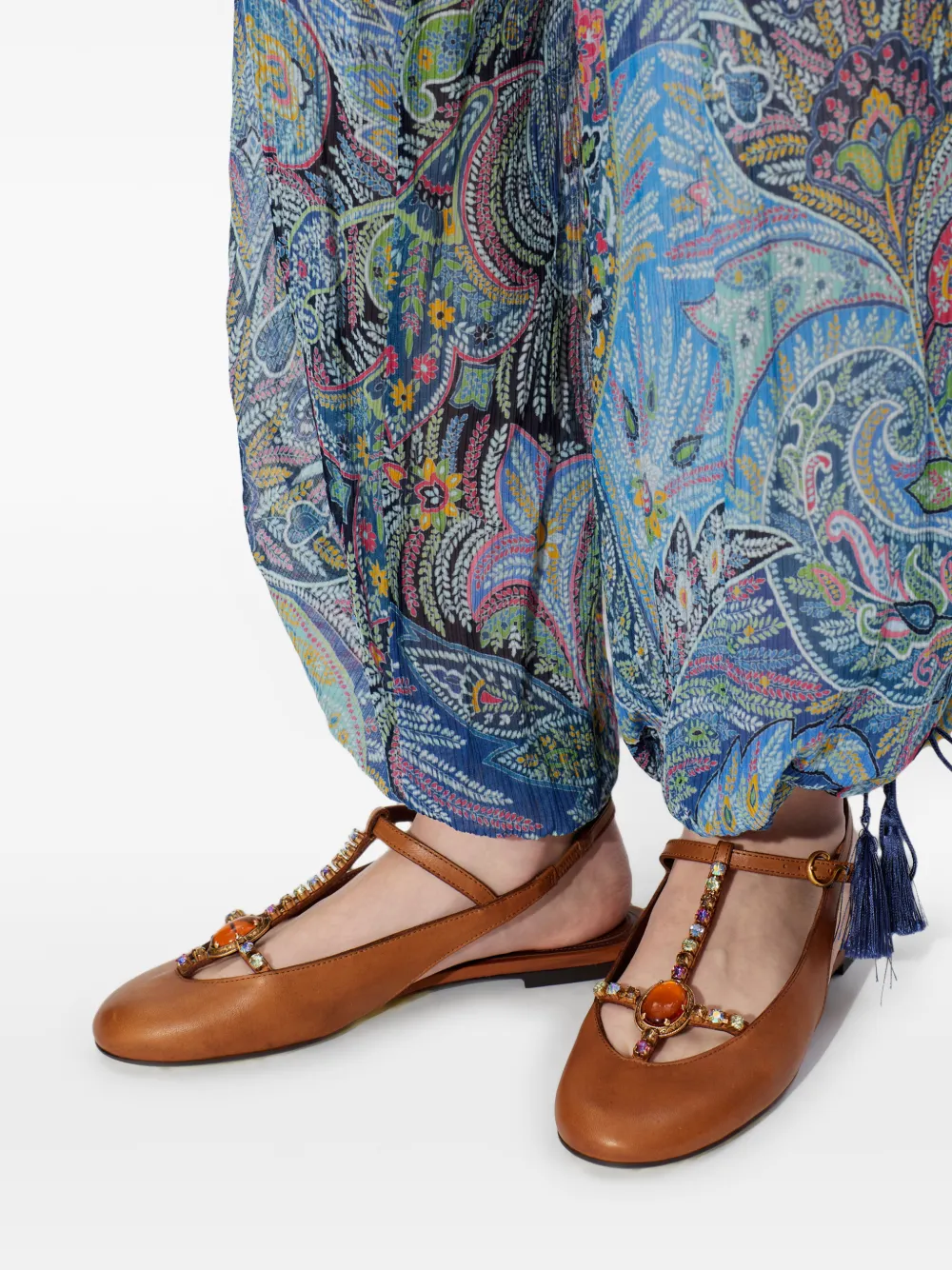 ETRO Leren pumps Bruin