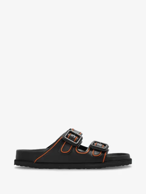 BIRKENSTOCK 1774 Arizona buckle-fastening leather slides