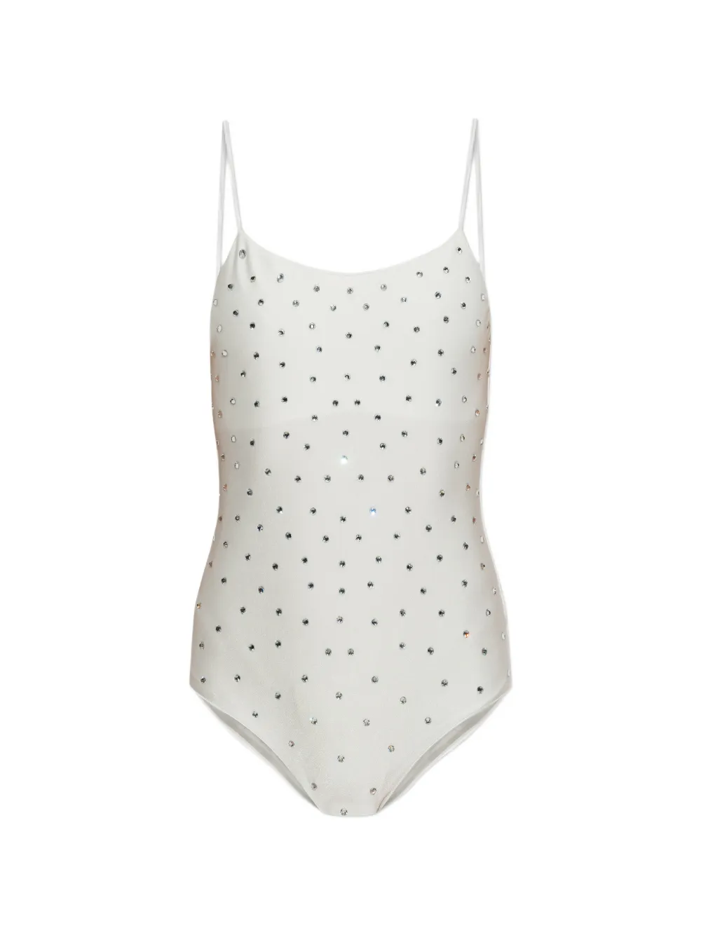 Oséree crystal-embellished one-piece swimsuit - White