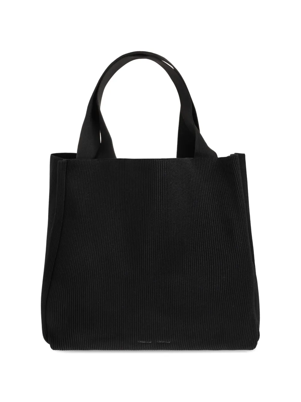 Samsoe & Samsoe Samira Ribbed-knit Shoulder Bag In Black