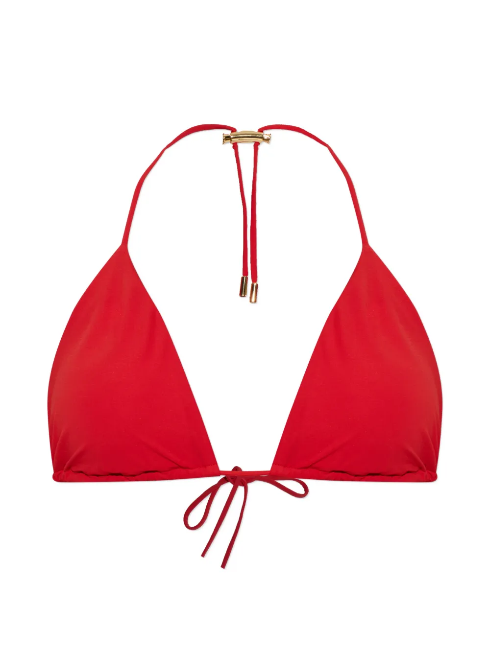 Moschino tie-fastening bikini top - Rosso