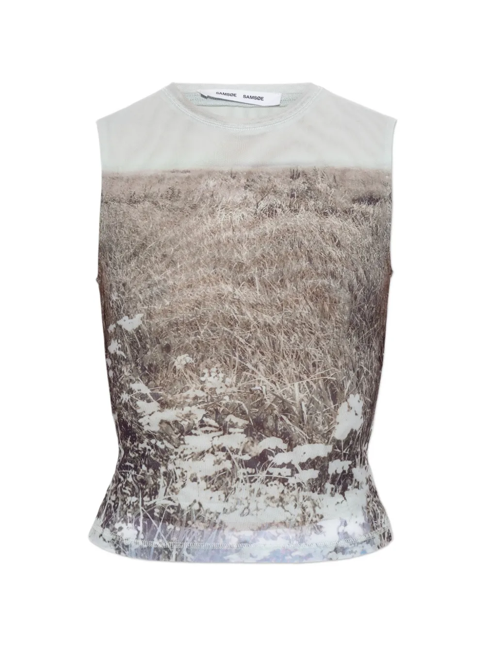 SAMSOE SAMSOE Saangel landscape-print top - Braun