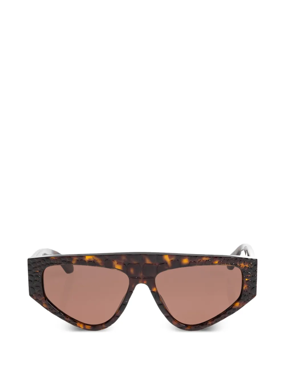 Alaia Eyewear Occhiali da sole con effetto tartarugato - Marrone