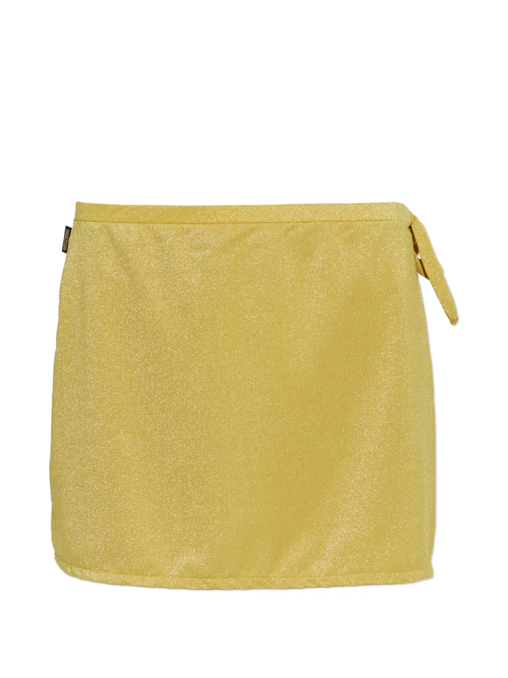 Moschino logo-patch mini sarong - Gelb