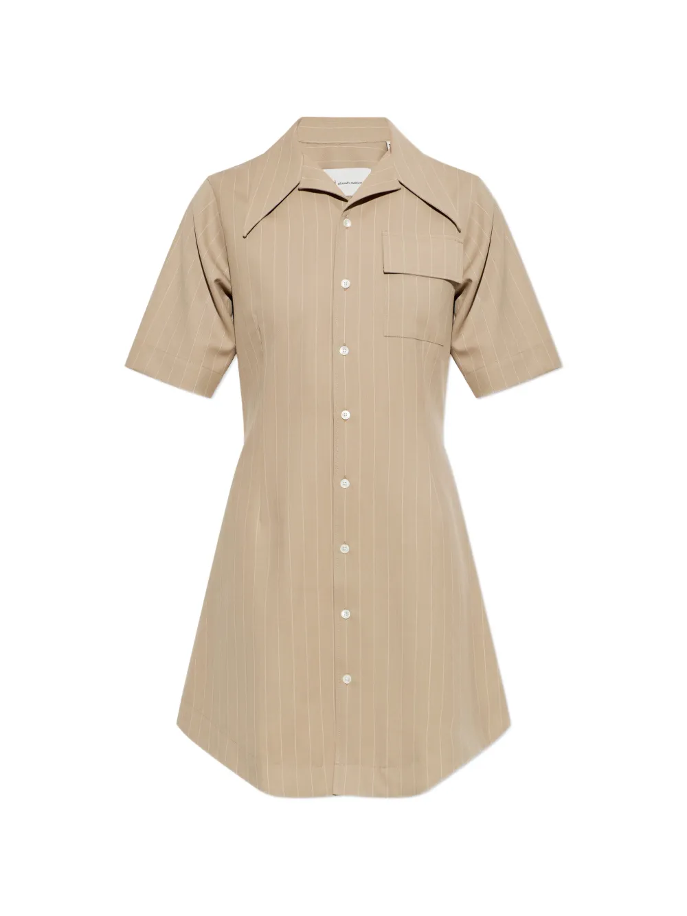 AMI Paris pinstripe-pattern wool dress - Toni neutri