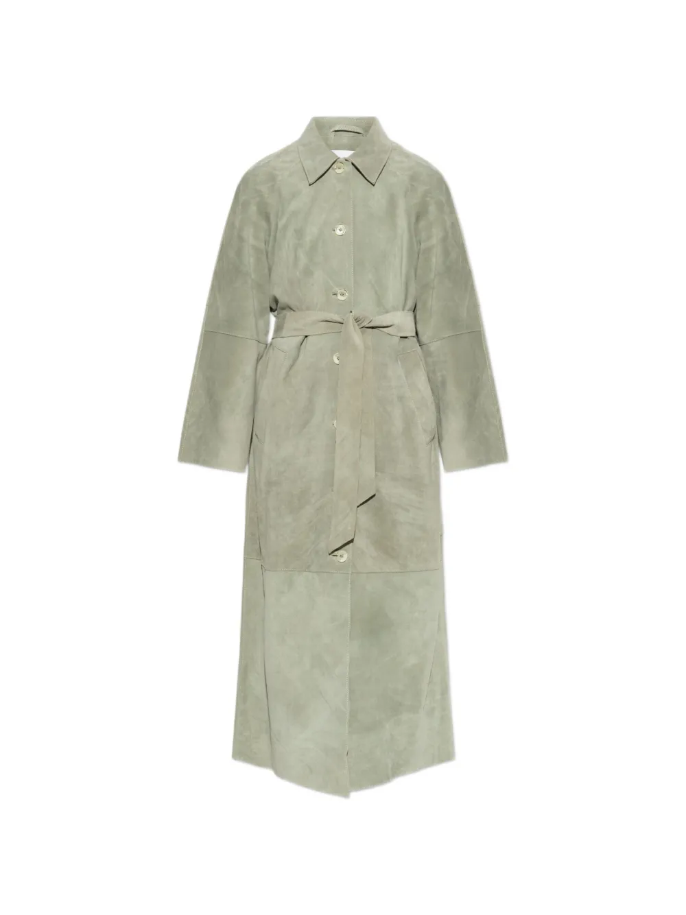 SAMSOE SAMSOE Sarae belted suede coat - Grün